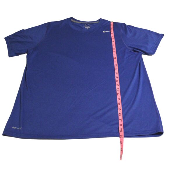 Men's Nike Dri-Fit Short Sleeved Pullover Shirt Royal Blue Size XL Extra-Large - Picture 1 of 9